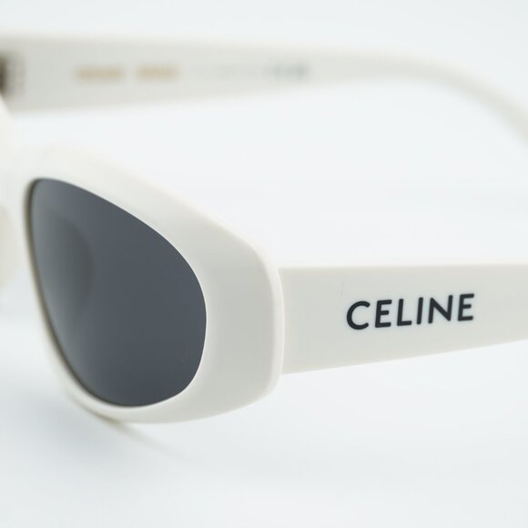 Celine CL40279U 25A Sunglasses Beige Cat Eye Frame, Grey Lenses main image 9